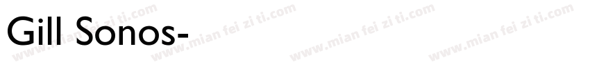 Gill Sonos字体转换
